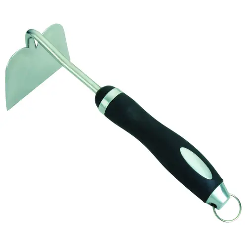 Weeding Hoe, 4-1/2 in L Blade, Stainless Steel Blade, Stainless Steel Handle Black Weeding Hoe, 4-1/2 in L Blade, Stainless Steel Blade, Stainless Steel Handle Black