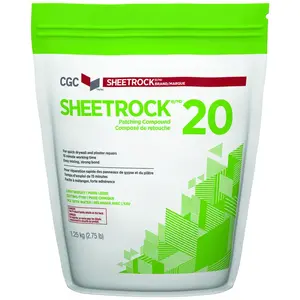 USG 380384 Sheetrock 20 Drywall Compound, Natural, 1.25 kg