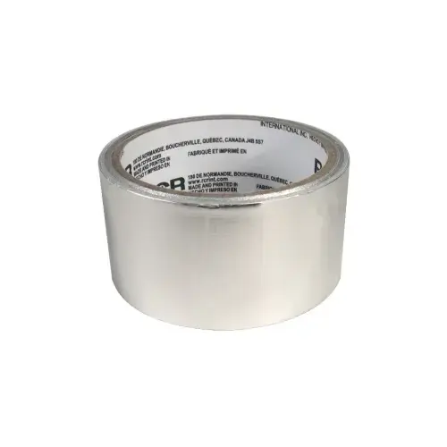 Duct Tape, 26 ft L, 1-7/8 in W, Aluminum Backing, Silver Duct Tape, 26 ft L, 1-7/8 in W, Aluminum Backing, Silver