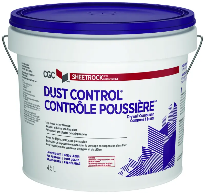 Sheetrock Dust Control Drywall Compound Paste Off-White 380550 Sheetrock Dust Control Drywall Compound Paste Off-White 380550