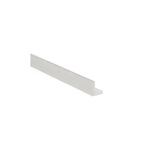 Angle Stock, 8 ft L, Aluminum, Satin Clear Angle Stock, 8 ft L, Aluminum, Satin Clear