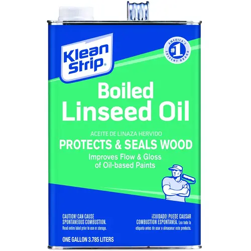 GLO45 Linseed Oil, Liquid, Clear Amber, 1 gal, Can GLO45 Linseed Oil, Liquid, Clear Amber, 1 gal, Can