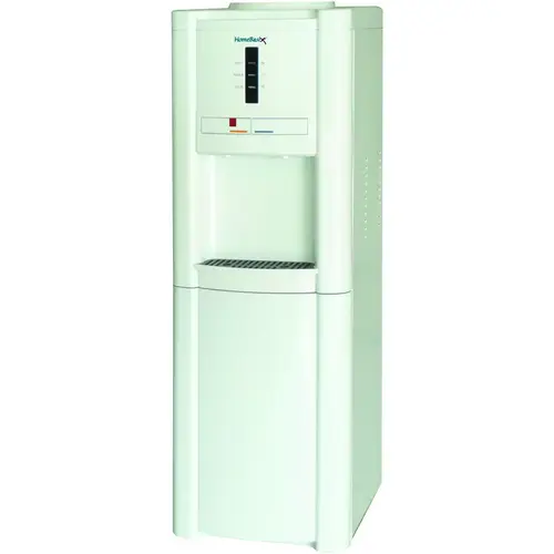 Hot and Cold Water Dispenser, Hot: 1 L & Cold: 3.2 L Tank, 15 L Cooler, 500 W Heating White Hot and Cold Water Dispenser, Hot: 1 L & Cold: 3.2 L Tank, 15 L Cooler, 500 W Heating White