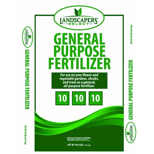Lawn and Garden Fertilizer, 40 lb Bag, 10-10-10 N-P-K Ratio Lawn and Garden Fertilizer, 40 lb Bag, 10-10-10 N-P-K Ratio