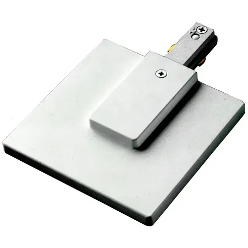 LZR200P Track Live-End Feed with Junction Box Cover, White, For: Lazer Track only LZR200P Track Live-End Feed with Junction Box Cover, White, For: Lazer Track only