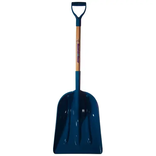 Scoop Shovel, 12 in W Blade, Ash Handle
