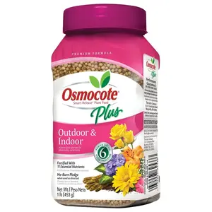 Osmocote 2345212 274150 Outdoor and Indoor Plant Food, 1 lb, Solid, 15-9-12 N-P-K Ratio Tan