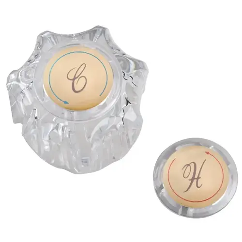 Delta Acrylic Handle, Acrylic Clear