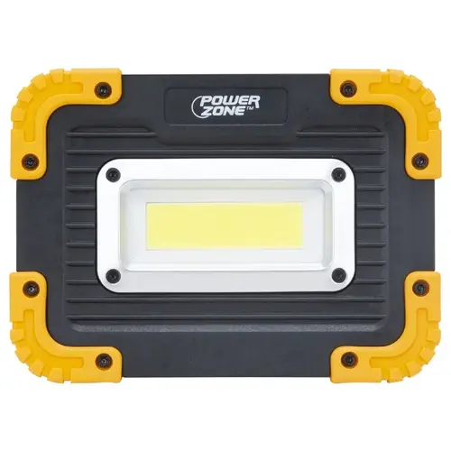 Work Light, 1-Lamp, LED Lamp, 1500 Lumens, Black with Orange