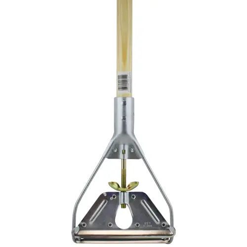 Wet Mop Handle, 1-1/8 in Dia, 60 in L, Hardwood Wet Mop Handle, 1-1/8 in Dia, 60 in L, Hardwood