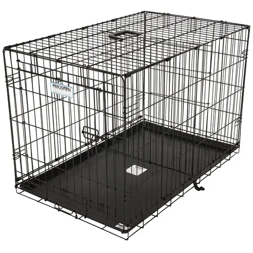 41276/21944 Pet Kennel, 34 in OAL, 22 in OAW, 25 in OAH, Epoxy-Coated, Black