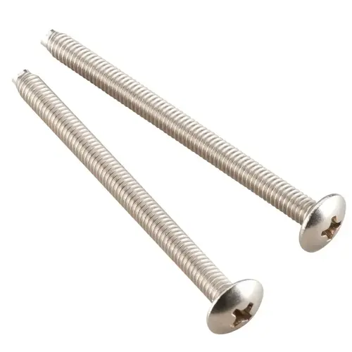 M-Line Series Escutcheon Screw, 1.36 in L, Chrome Plated