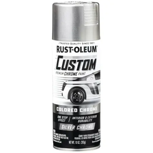 Premium Custom Paint, Chrome, Silver, 10 oz, Aerosol Can Premium Custom Paint, Chrome, Silver, 10 oz, Aerosol Can