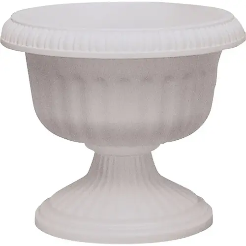 Urn Planter, 11.88 in W, 11.88 in D, Plastic, Stone