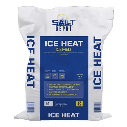 Ice Melt, Crystalline, Blue, Slightly Aromatic, 20 lb Bag