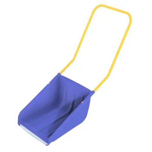 Mount Waldo Plastics SnoScoop Scoop Shovel, Steel Blade, Steel Handle, 22 in OAL