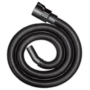 Vacmaster V1H6 Hose with Adapter, 1-1/4 in ID, 6 ft L, Plastic Black