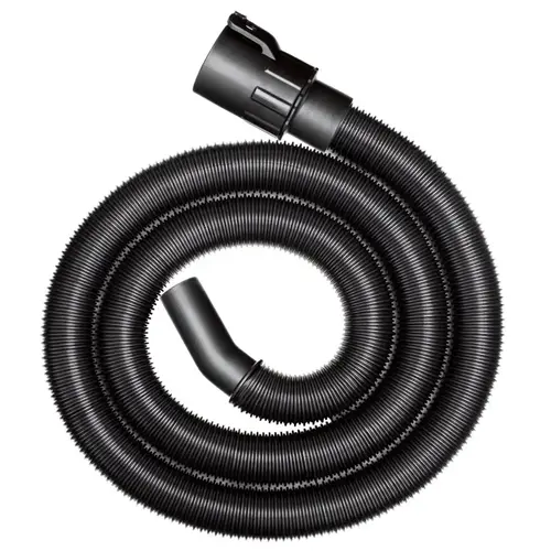 Hose with Adapter, 1-1/4 in ID, 6 ft L, Plastic Black Hose with Adapter, 1-1/4 in ID, 6 ft L, Plastic Black