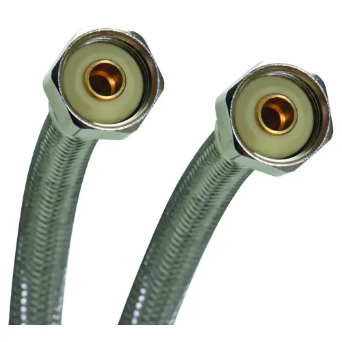 Water Supply Connector, 1/2 in, FIP, Vinyl