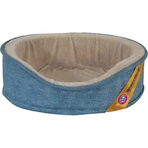 Dogzilla 80126/80379 80379 Pet Lounger, 22 in L, 18 in W, Rip-Stop Fabric Cover, Black/Red