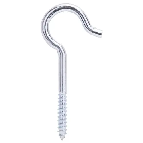 Ceiling Hook, 100 lb Working Load, Steel, Silver, Zinc - pack of 20