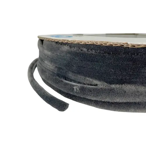 100ft Roll Storefront Door Pile Weatherstrip, 0.350" Pile Height, 0.350" Backing Width-Gray - pack of 3 100ft Roll Storefront Door Pile Weatherstrip, 0.350" Pile Height, 0.350" Backing Width-Gray - pack of 3