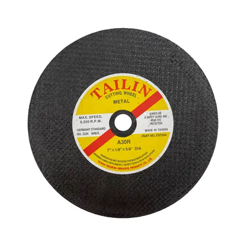 7" Resinoid Metal Cutting Blade