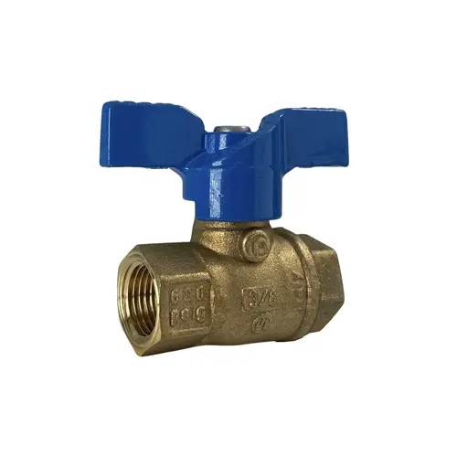 3/8 in. FIP x FIP Valve Bluecap li Gas Ball Valve