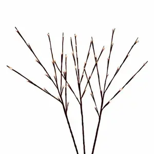 Holiday Bright Lights LED-TWIG60-BOWW Twig Lights, Warm White LEDs, Battery Operated - pack of 3