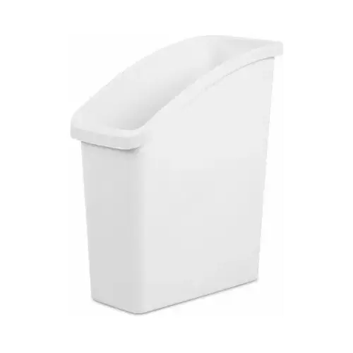 Under Sink Wastebasket White