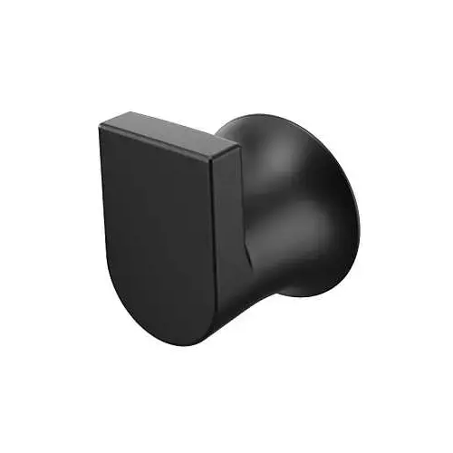 Genta Single Robe Hook Matte Black Finish Genta Single Robe Hook Matte Black Finish