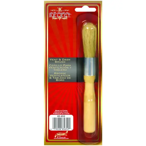 SELECT Vent and Dash Brush, 1.87 in L Trim, 6 in OAL, Natural Boar Trim