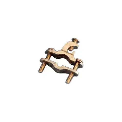 Ground Clamp, Clamping Range: 1/2 to 1 in, #10 to 2 AWG Wire, Bronze Ground Clamp, Clamping Range: 1/2 to 1 in, #10 to 2 AWG Wire, Bronze