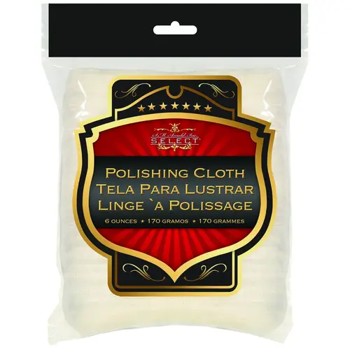 Polishing Cloth, 6 oz, Polyester, Natural Polishing Cloth, 6 oz, Polyester, Natural
