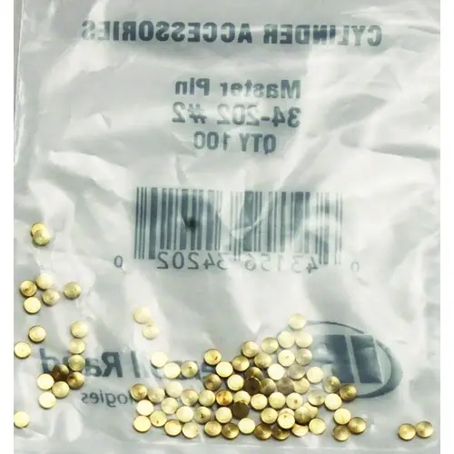 Master Pin, #2, Nickel Silver for Full Size Cylinders - pack of 100 Master Pin, #2, Nickel Silver for Full Size Cylinders - pack of 100