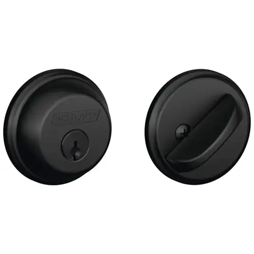 B Series B60NV622 Deadbolt, Grade 1 Grade, Alike Key, Matte Black, 2-3/8, 2-3/4 in Backset, C Keyway B Series B60NV622 Deadbolt, Grade 1 Grade, Alike Key, Matte Black, 2-3/8, 2-3/4 in Backset, C Keyway