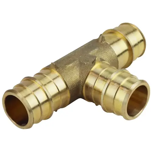 Pipe Tee, 3/4 in, Barb, Brass, 200 psi Pressure