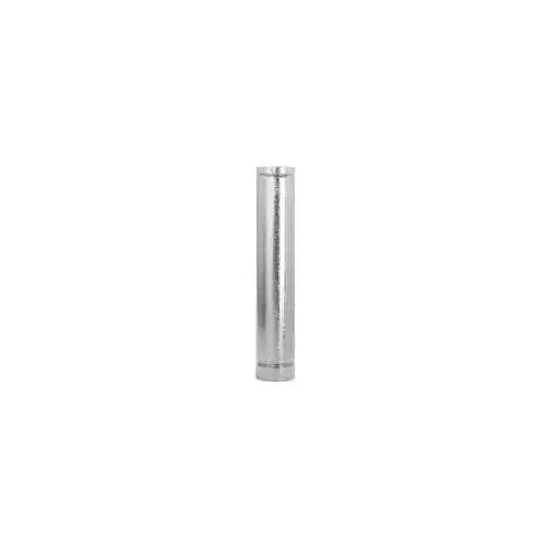 4RV-5 Type B Gas Vent Pipe, 4 in OD, 5 ft L, Aluminum/Galvanized Steel Chrome 4RV-5 Type B Gas Vent Pipe, 4 in OD, 5 ft L, Aluminum/Galvanized Steel Chrome
