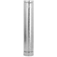 SELKIRK 104060 4RV-5 Type B Gas Vent Pipe, 4 in OD, 5 ft L, Aluminum/Galvanized Steel Chrome