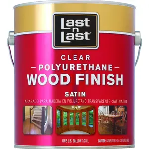 Last N Last 53511-XCP4 Polyurethane Wood Finish Satin Clear 1 gal Clear - pack of 4