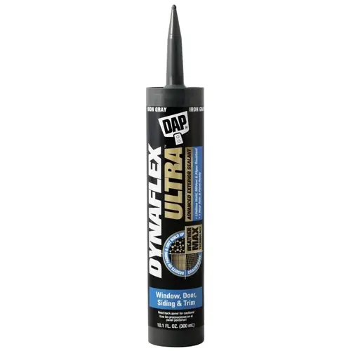DYNAFLEX ULTRA Advanced Exterior Sealant, Iron Gray, 40 to 100 deg F, 10.1 oz Cartridge - pack of 12 DYNAFLEX ULTRA Advanced Exterior Sealant, Iron Gray, 40 to 100 deg F, 10.1 oz Cartridge - pack of 12