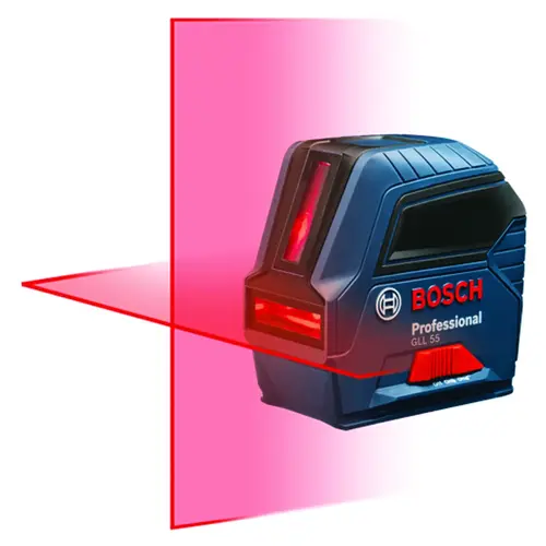 Cross-Line Laser, 50 ft, +/-1/8 in at 33 ft Accuracy, 2-Line Blue Cross-Line Laser, 50 ft, +/-1/8 in at 33 ft Accuracy, 2-Line Blue
