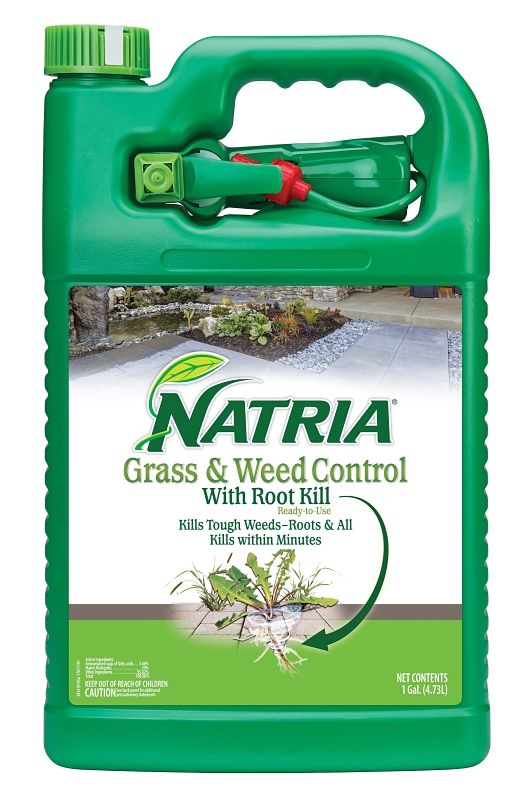 Natria 707201A 706189A Grass and Weed Control, Liquid, 1 gal Bottle