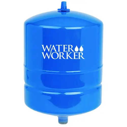 Pre-Charged Well Tank, 4 gal Capacity, 100 psi Working, Steel Blue