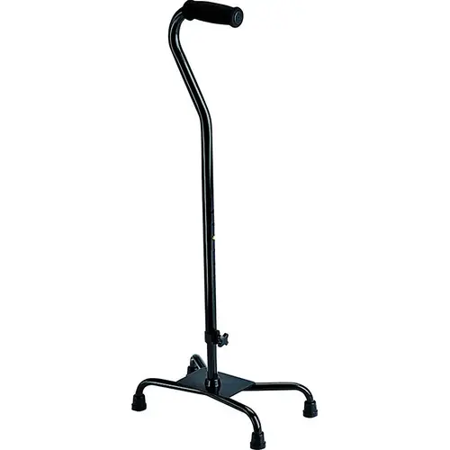 Quad Cane, Offset Handle, Foam Handle, Black Quad Cane, Offset Handle, Foam Handle, Black