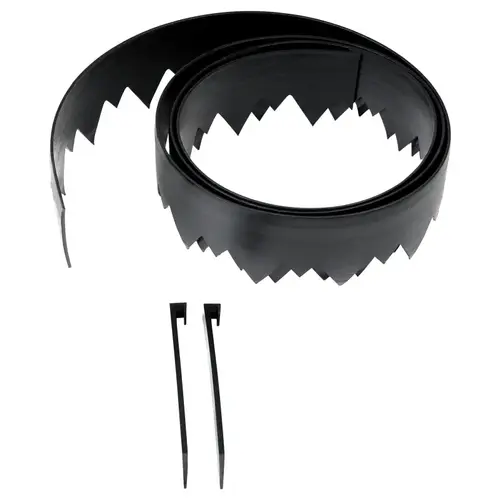 Landscape Edging, 20 ft L, Polyethylene, Black