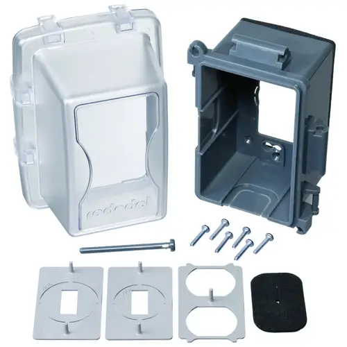 Cover, 6-5/32 in L, 4-11/16 in W, Rectangular, Polycarbonate, Clear Cover, 6-5/32 in L, 4-11/16 in W, Rectangular, Polycarbonate, Clear