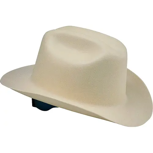 Hard Hat, 10 x 6 x 10 in, 4-Point Suspension, HDPE Shell, White, Class: C, E, G