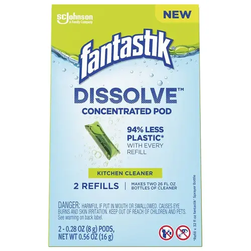 Dissolve Kitchen Cleaner Refill, 0.28 oz, Dissolve Pod, Marine, Ozone, Green Yellow - pack of 6 Dissolve Kitchen Cleaner Refill, 0.28 oz, Dissolve Pod, Marine, Ozone, Green Yellow - pack of 6