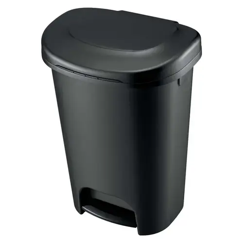 Trash Can, 13 gal Capacity, Black - pack of 4 Trash Can, 13 gal Capacity, Black - pack of 4